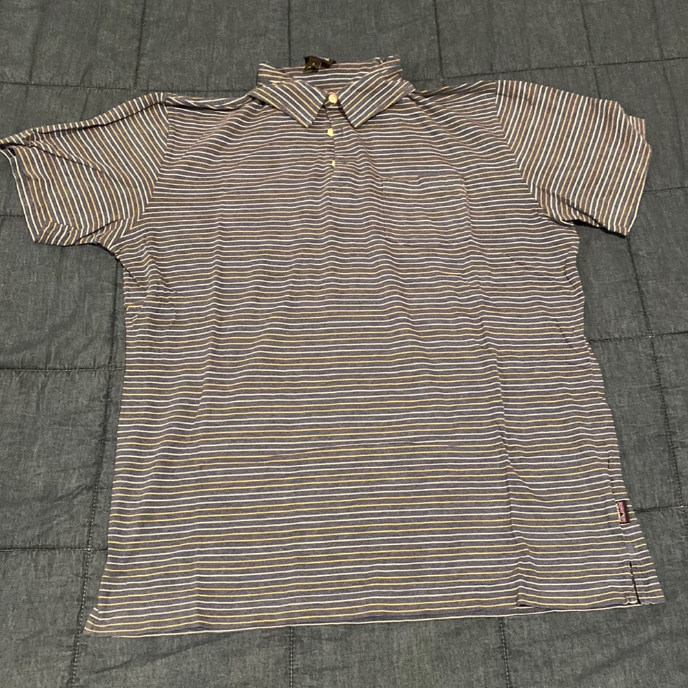 Blue Patagonia collared shirt
